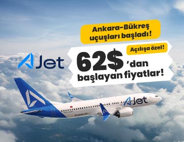 Ankara-Bükreş Uçuşları Başladı!